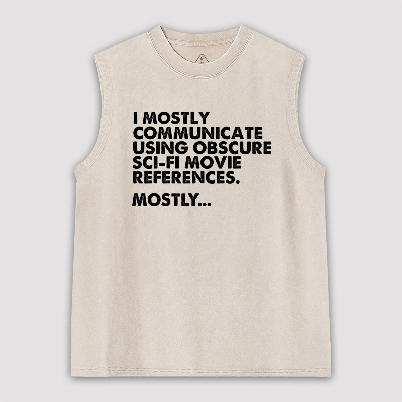 Sci-fi Movie Reference Unisex Washed Tank