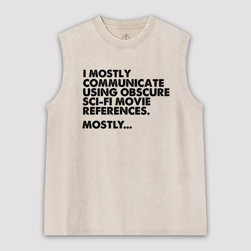 Sci-fi Movie Reference Unisex Washed Tank