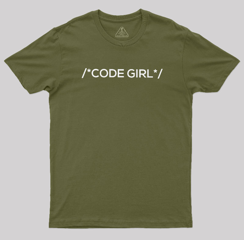 Coder Girl Programmer Geek T-Shirt