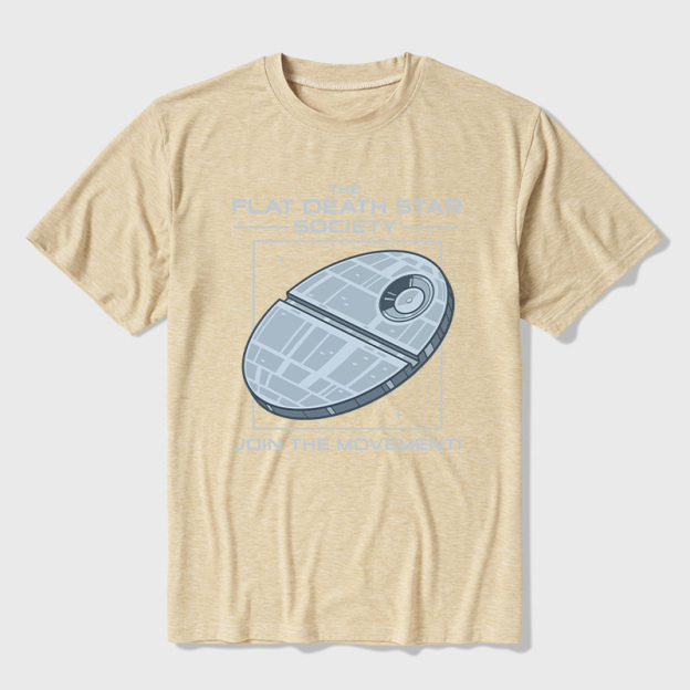 The Flat Death Star Society Ultra Soft Heather Tee