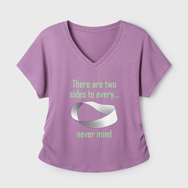 Mobius FTW Geek Dolman Sleeve V-Neck Shirt