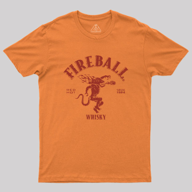 Fireball Wisky Since 1984 Red Geek T-Shirt