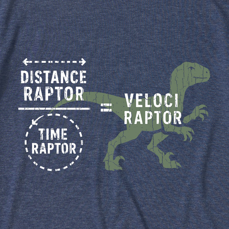 Equations Of Motion Science Velociraptor Ultra Soft Heather Tee