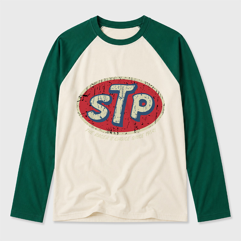 STP Racer's Choice 1954 Geek Retro Raglan Long-Sleeve Tee