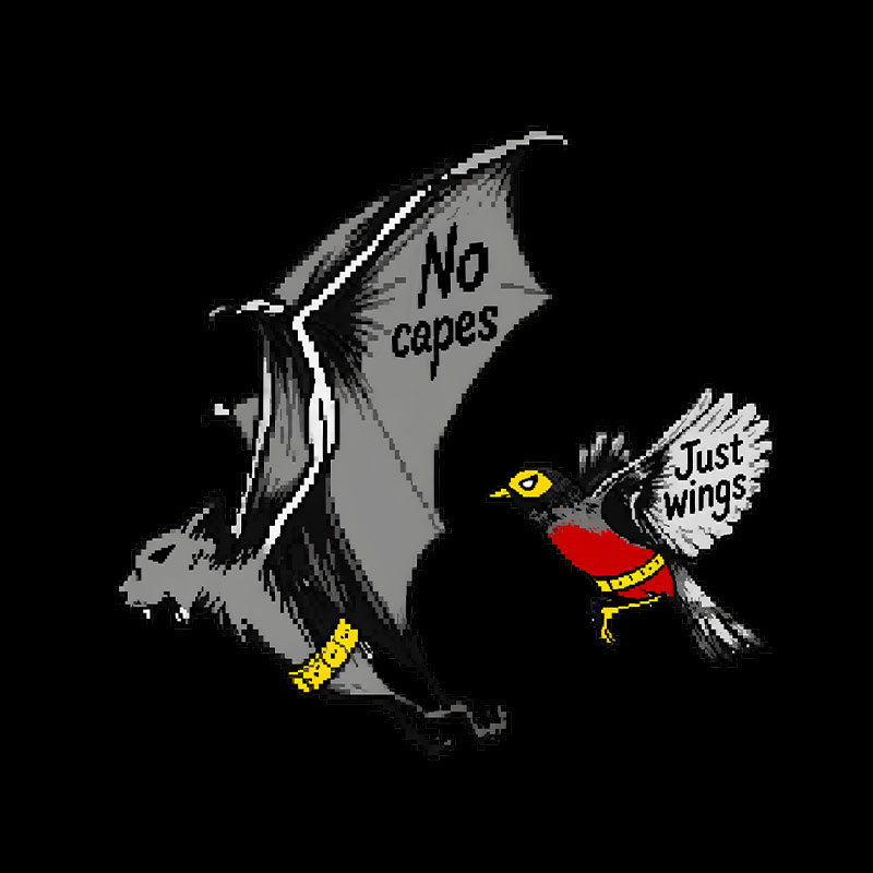 No Capes Just Wings Geek T-Shirt