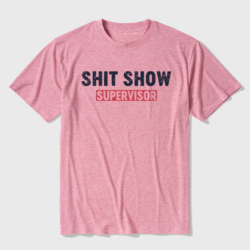 Shit Show Supervisor Ultra Soft Heather Tee