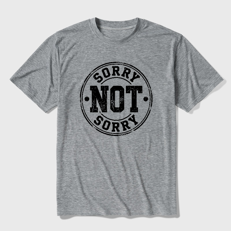 Sorry Not Sorry Ultra Soft Heather Tee