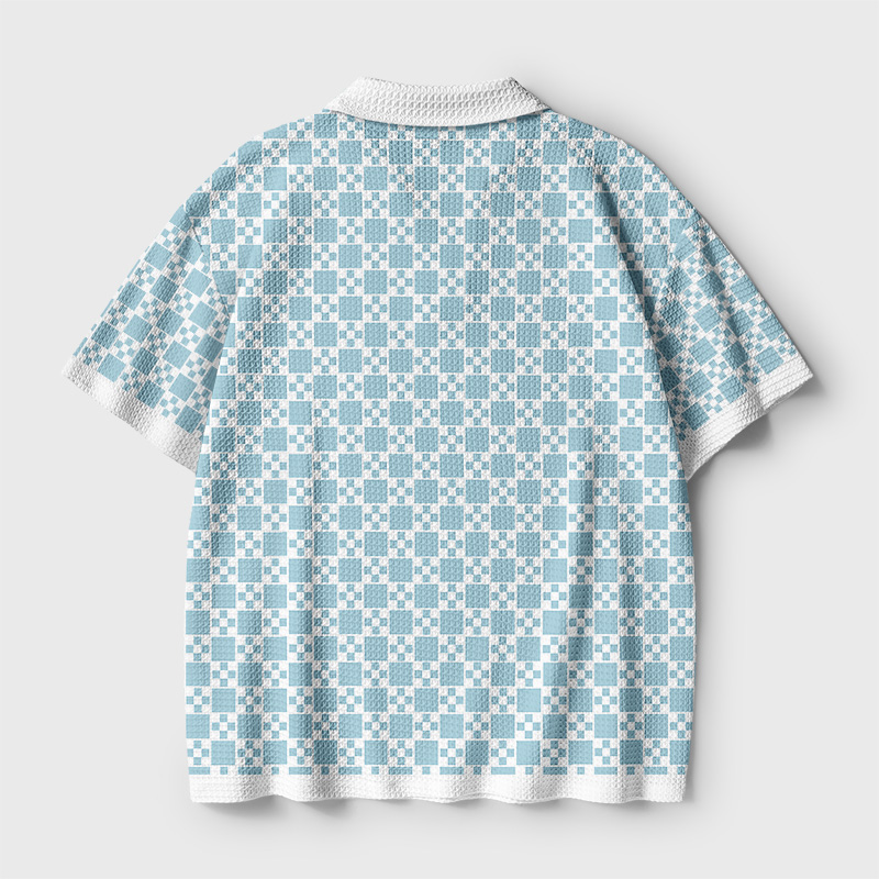 Chess Knight Shout No Geek Crochet Polo Shirt