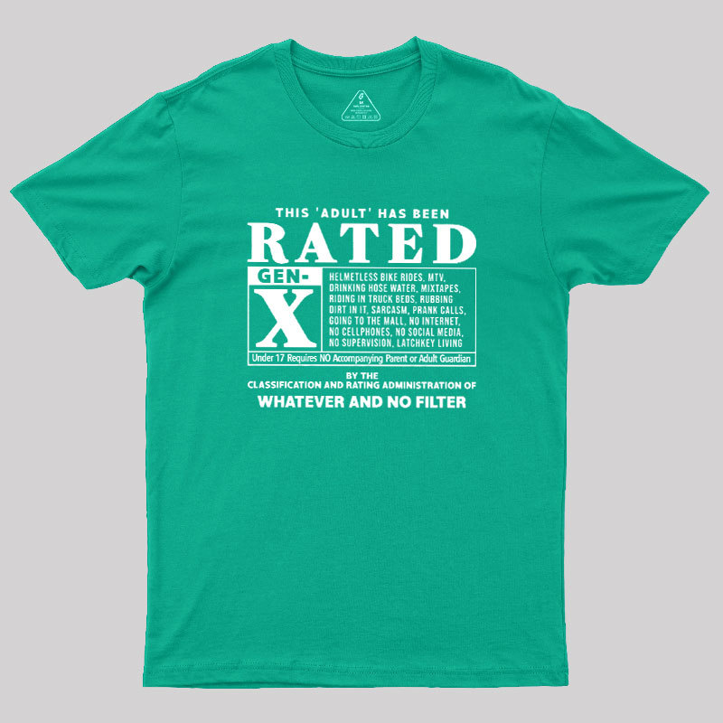RATED GEN X - 80s Geek T-Shirt