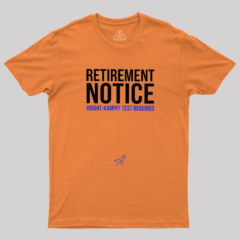 Voight-Kampff Test Geek T-Shirt