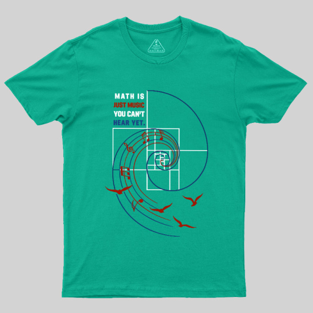 Math Is Just Music You Can'T Hear Yet Geek T-Shirt