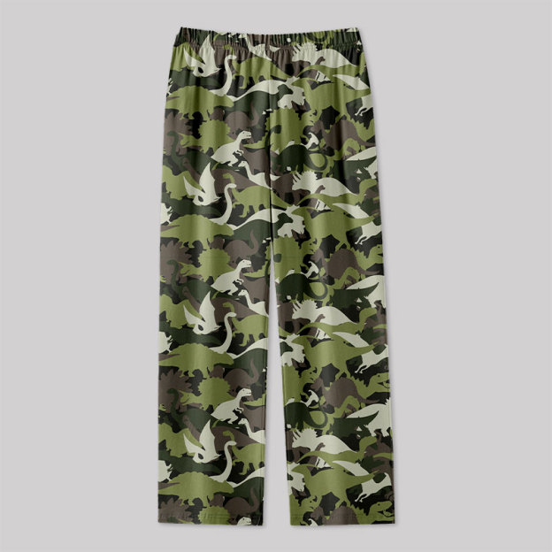 Camouflage Dinosaur Geek Loungewear Pants