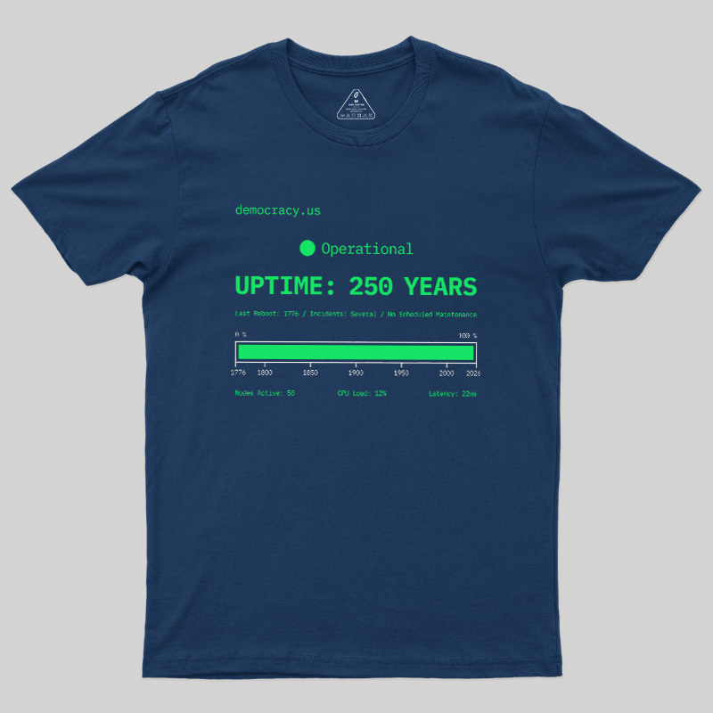 Nation System Uptime Dashboard Geek T-Shirt