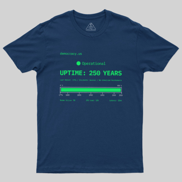 Nation System Uptime Dashboard Geek T-Shirt