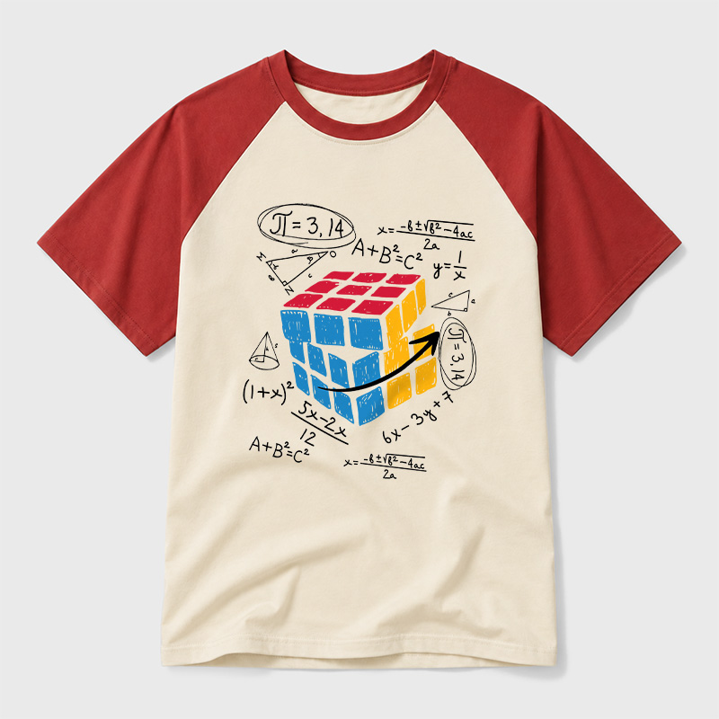 Math Problem Geek Retro Raglan T-Shirt