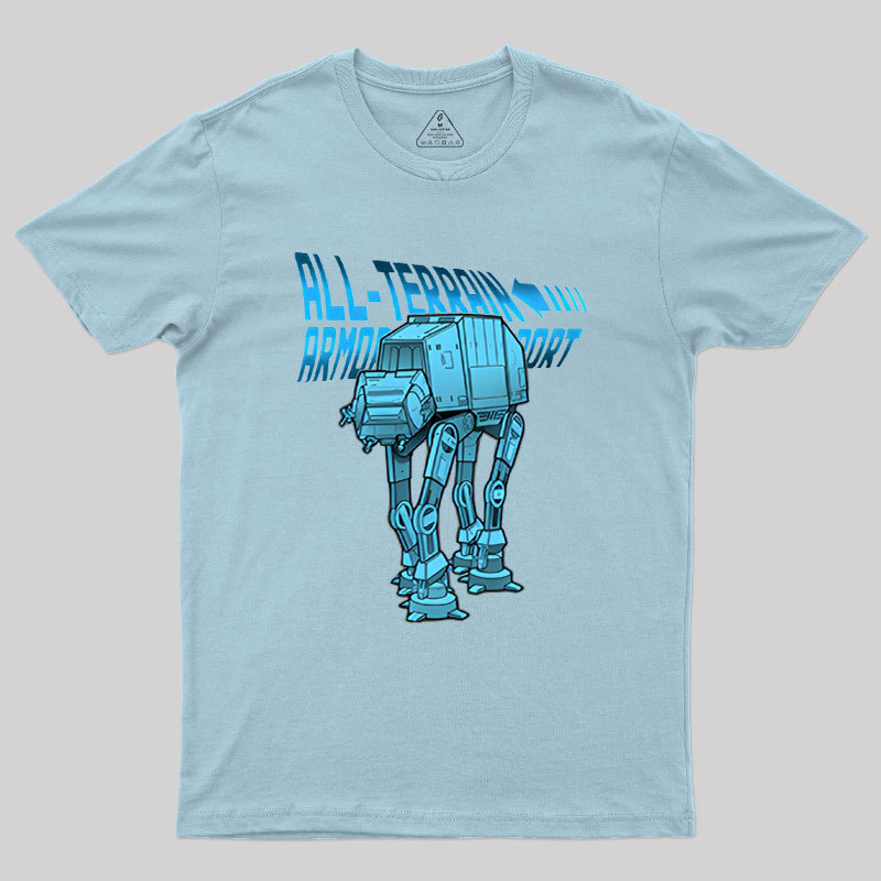 Mega Terrain Mecha Transport Geek T-Shirt