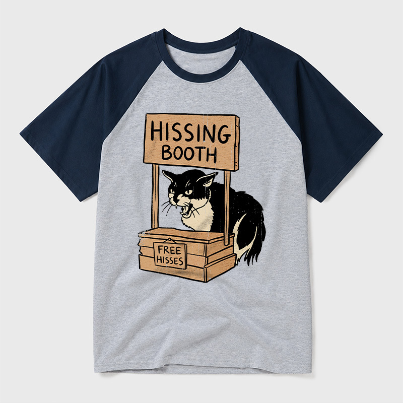 Free Hisses Geek Retro Raglan T-Shirt