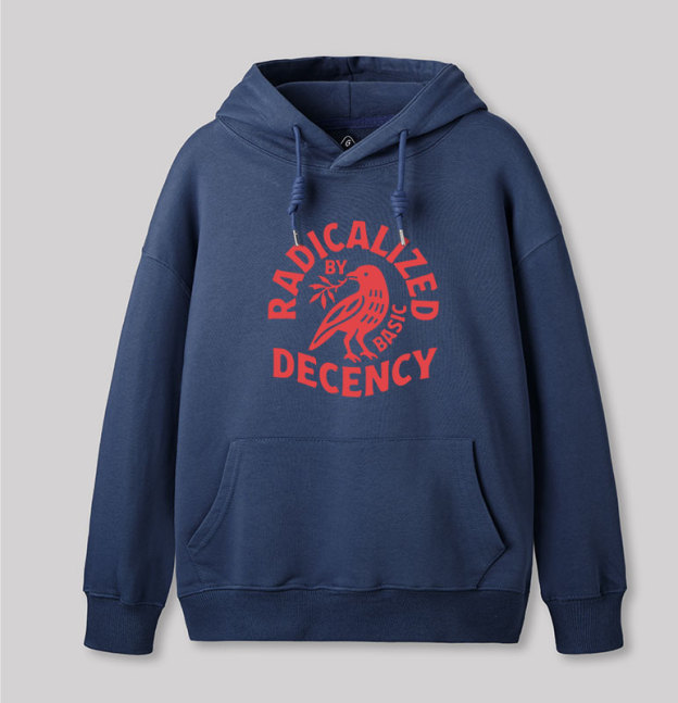 Radicalized By Basic Decency Geek Hoodie