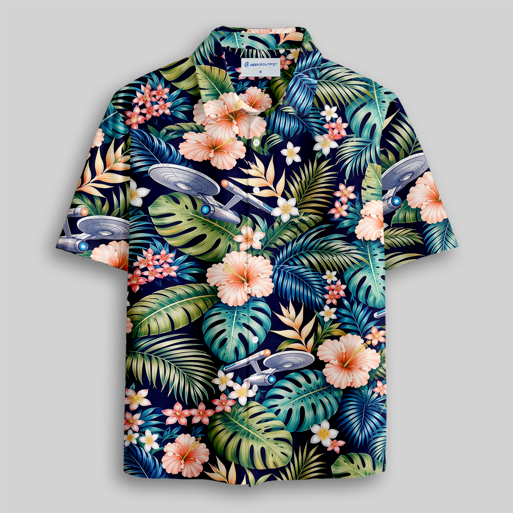 Red Sun Continuum Button Up Pocket Shirt