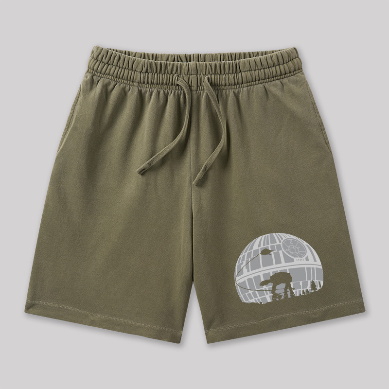 Death Star Geeky Washed Shorts