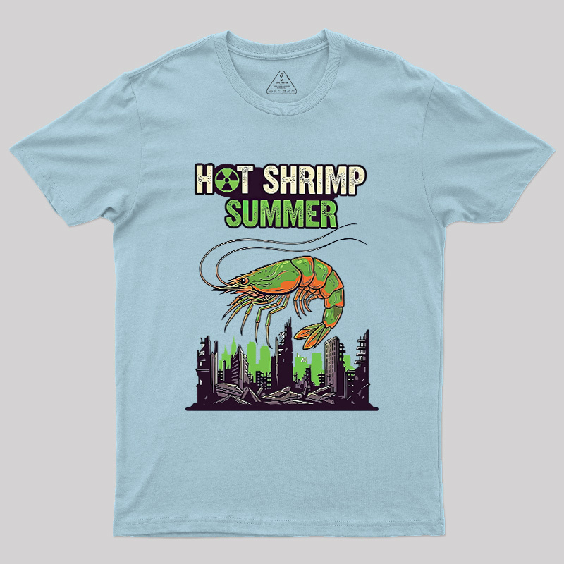 Hot Shrimp Summer Funny Radioactive Geek T-Shirt