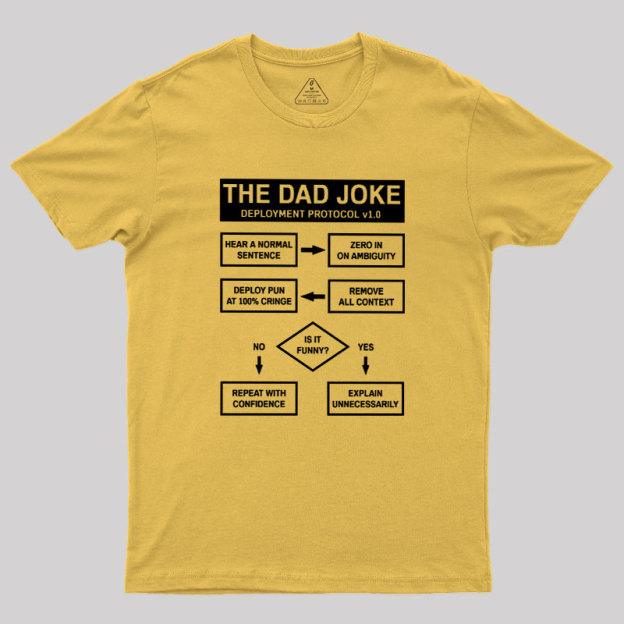 Dad Jokes Deployment Protocol Geek T-Shirt