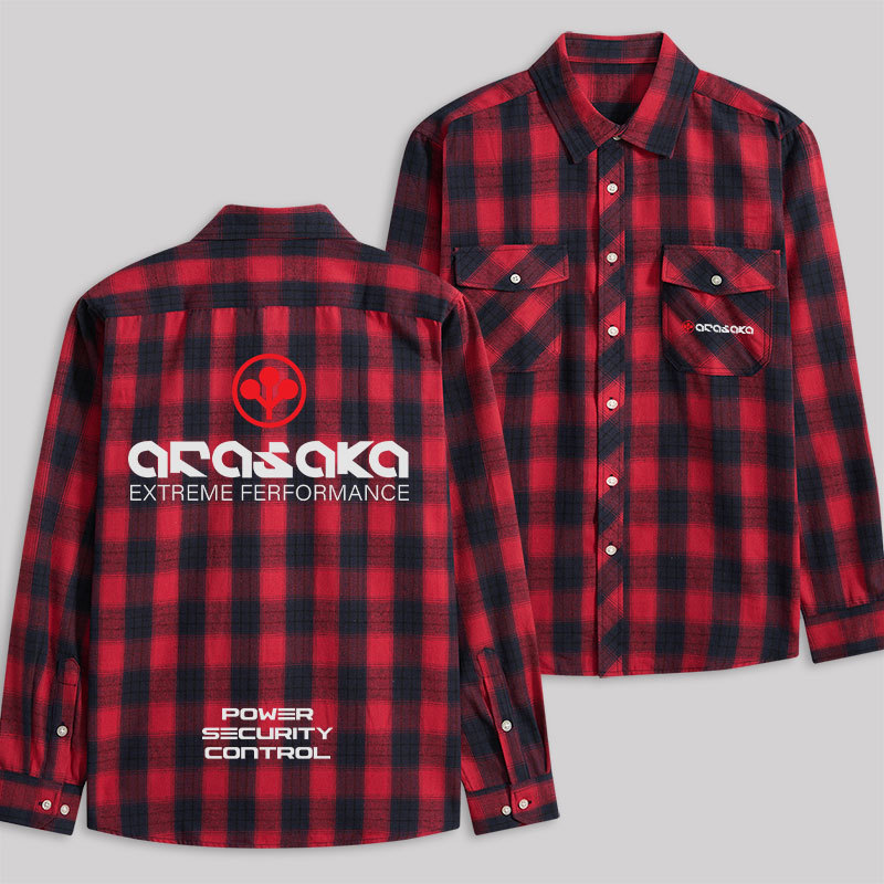 Arasaka Plaid Flannel Shirt