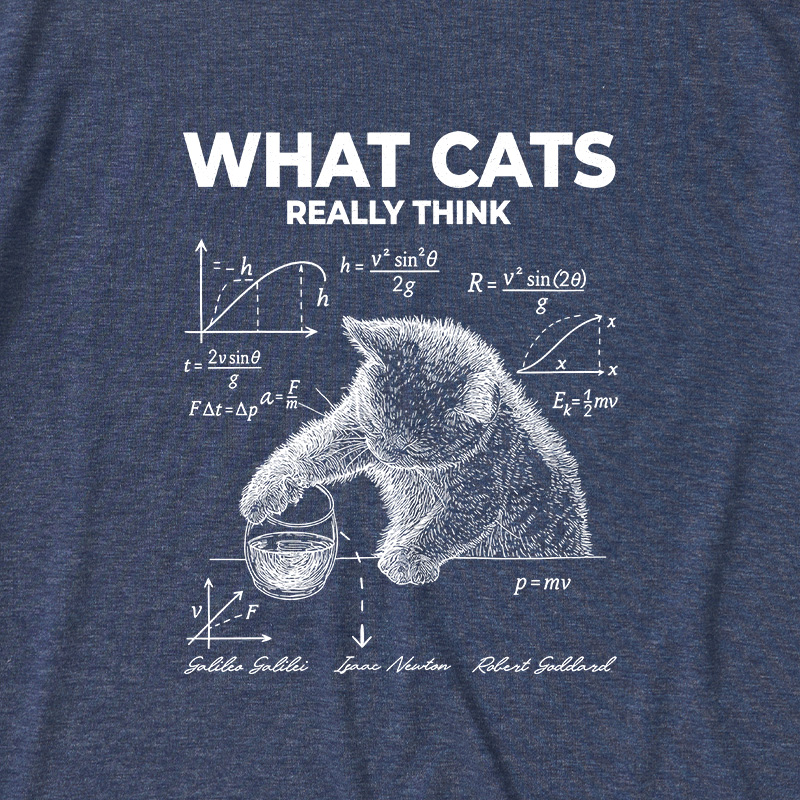 What Cats Really Think Ultra Soft Heather Tee