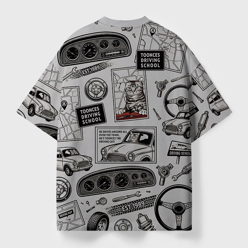 Toonces Driving School Geek All-Over Print T-Shirt