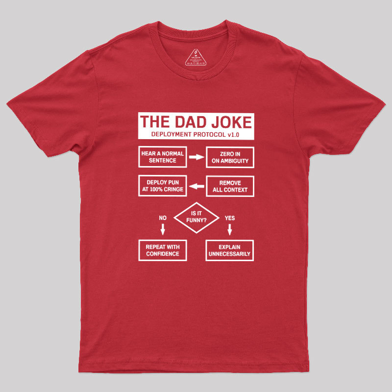 Dad Jokes Deployment Protocol Geek T-Shirt