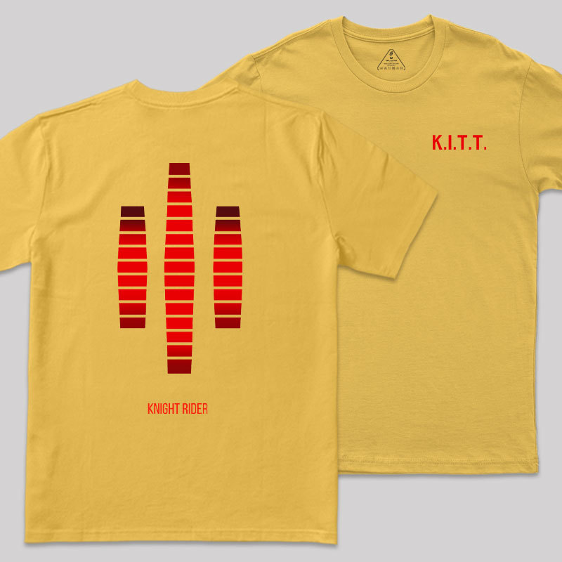 KITT Lights Front and Back Printed Geek T-Shirt