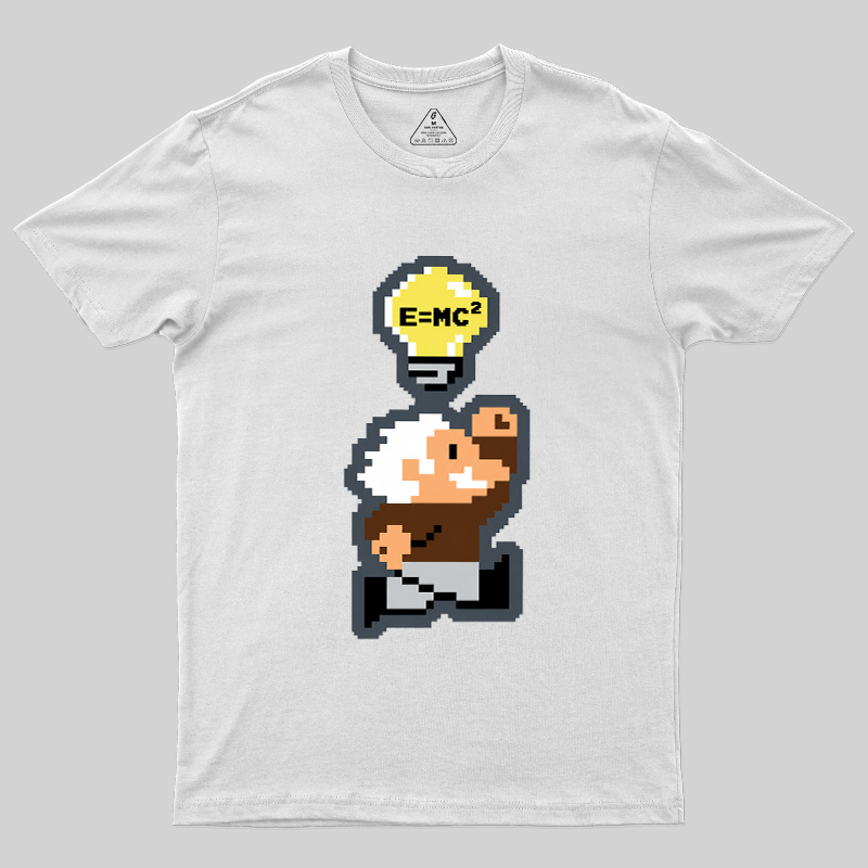 8‑Bit Einstein Geek T-Shirt