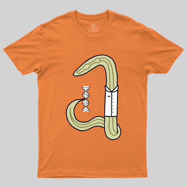 C Elegans Scientist Worm Biology Geek T-Shirt