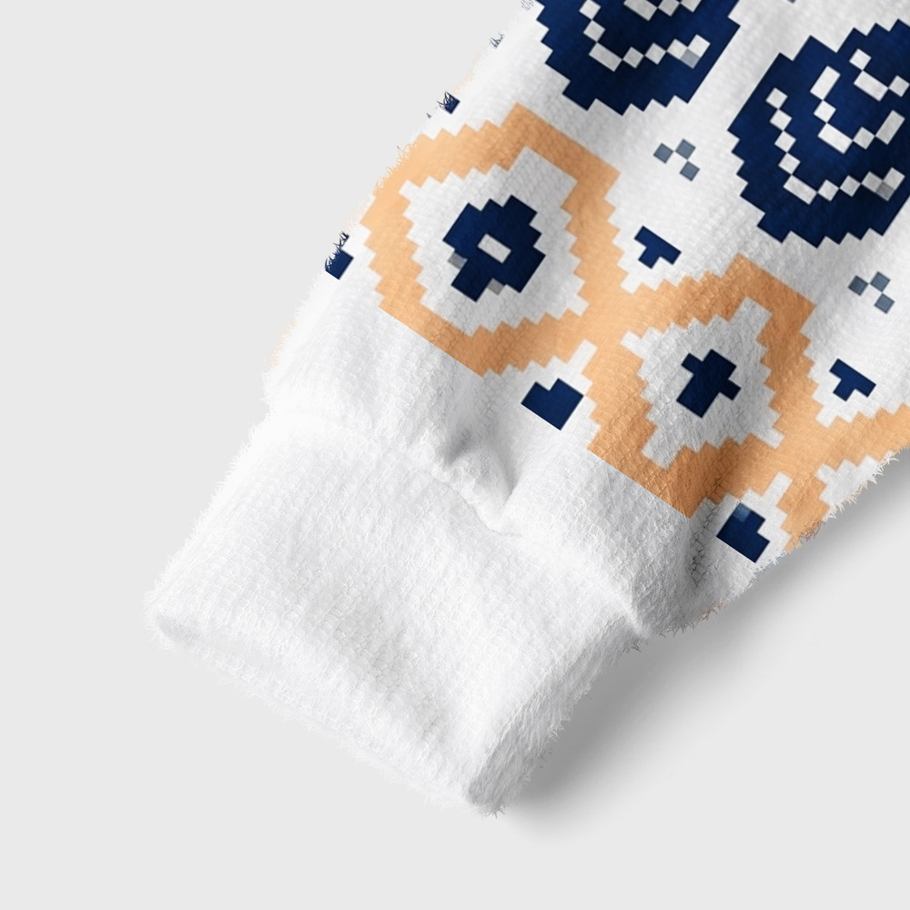 Wish You Were Here 8-Bit Pixel Geek Shawl Collar Cardigan