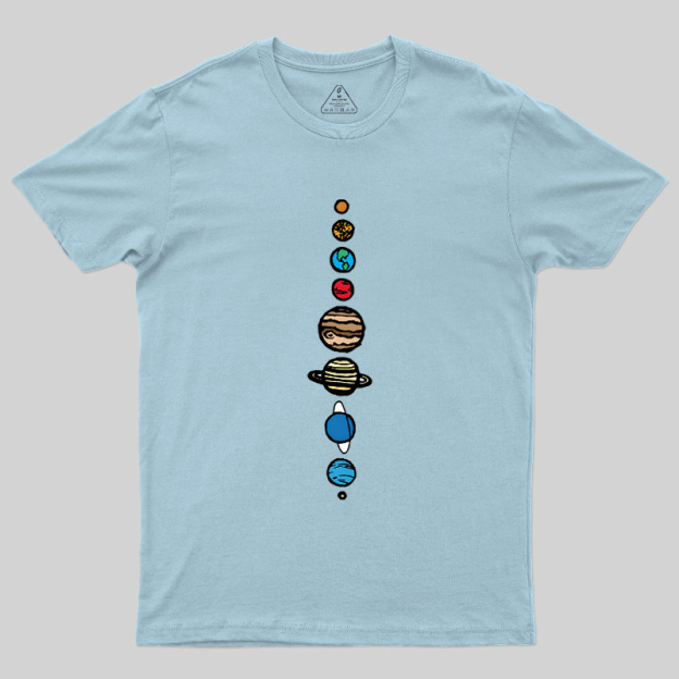 Space Nerd Planets Geek T-Shirt