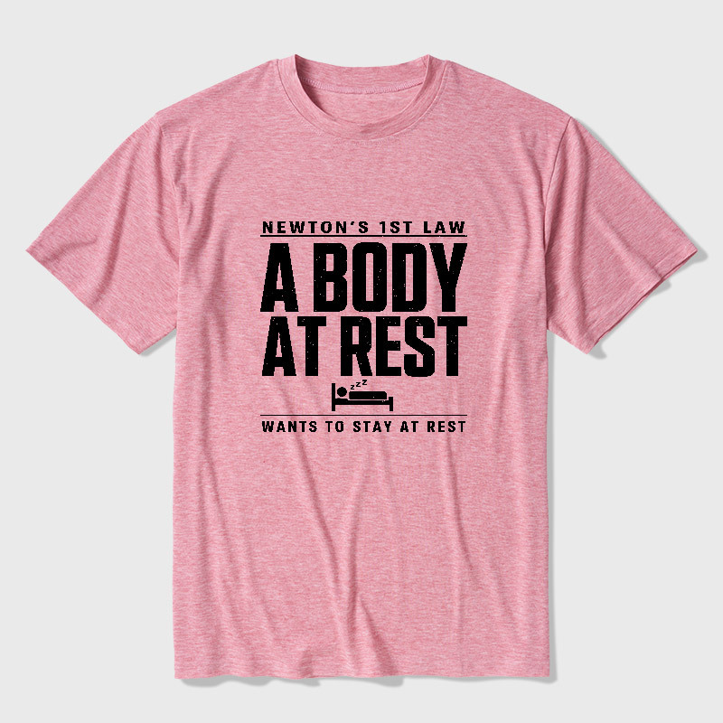 Newton's First Law Geek Ultra Soft Heather Tee