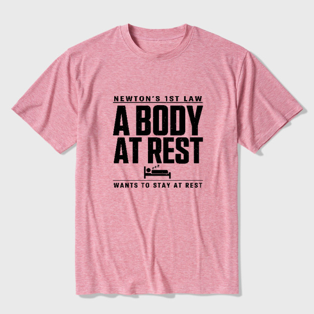 Newton's First Law Geek Ultra Soft Heather Tee