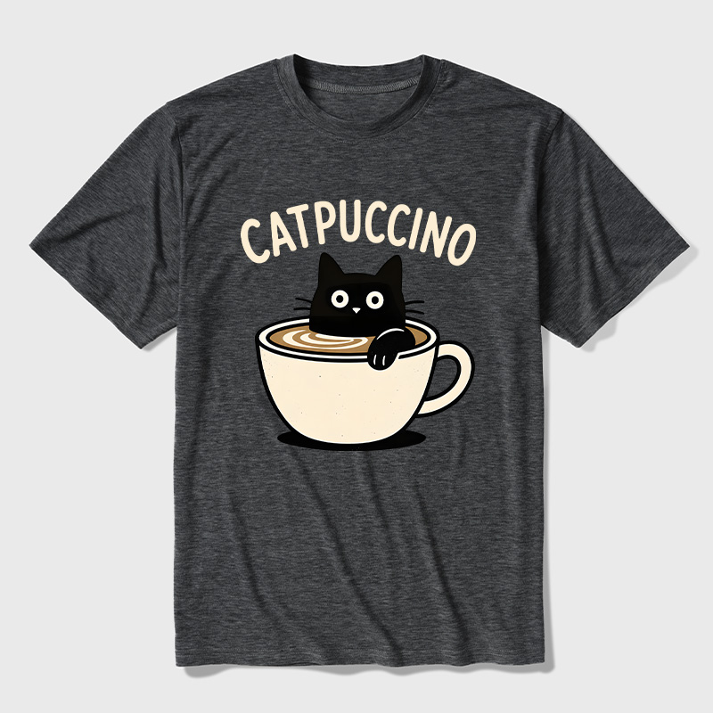 Catpuccino Ultra Soft Heather Tee