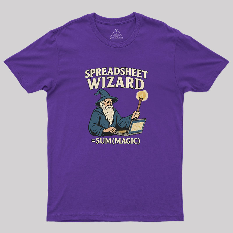 Spreadsheet Wizard Geek T-Shirt