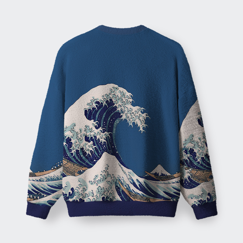 Great Fibonacci Wave Geek Fuzzy Fleece Sweatshirt