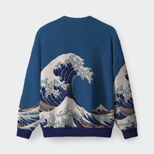 Great Fibonacci Wave Geek Fuzzy Fleece Sweatshirt