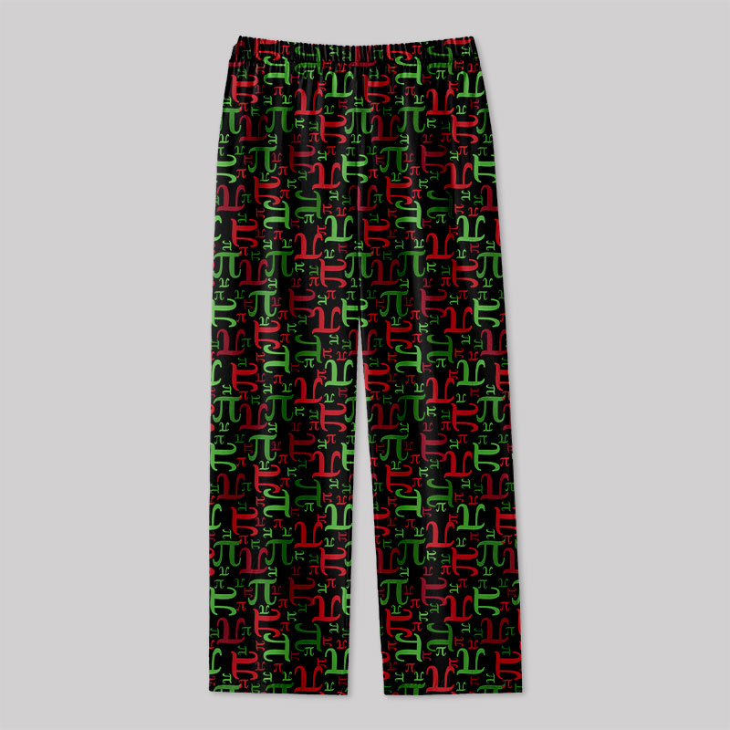 Math Christmas PI Geek Loungewear Pants