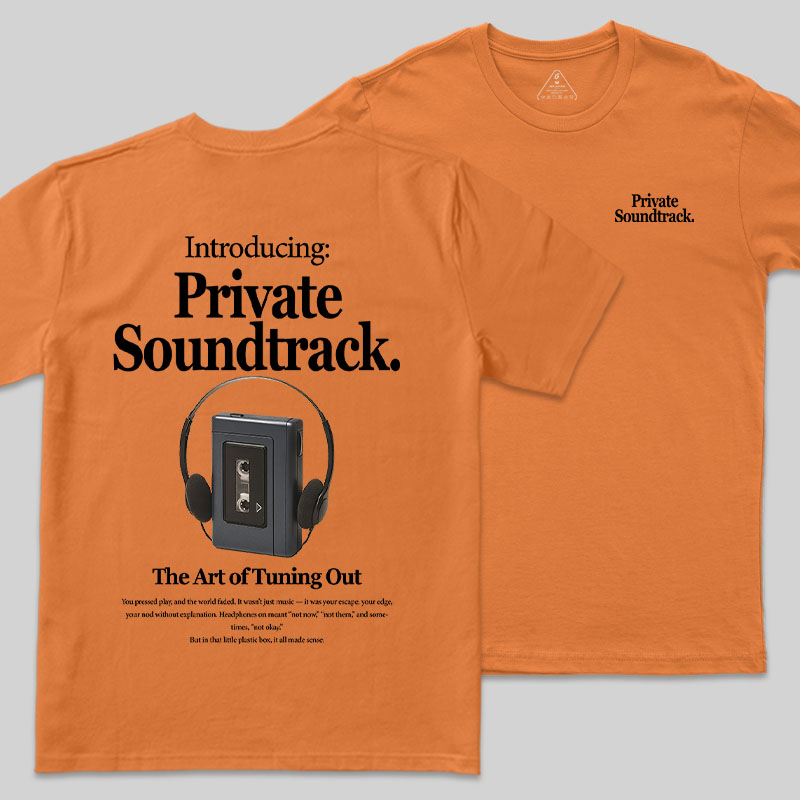 Private Soundtrack Front and Back Printing Geek T-Shirt