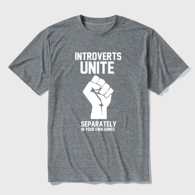 Introverts Unite Ultra Soft Heather Tee