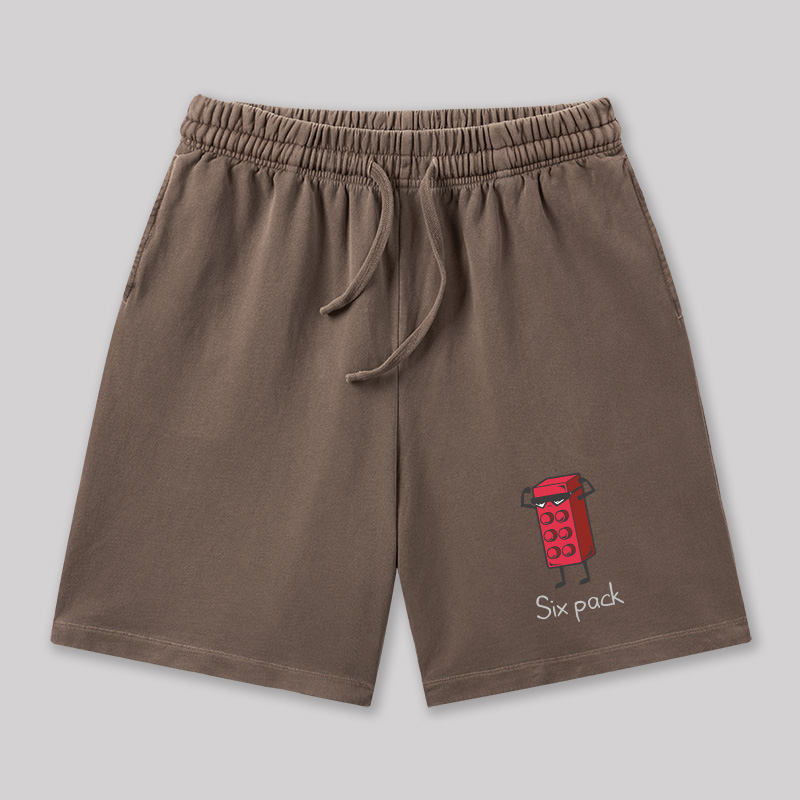 Six Pack Geeky Washed Shorts