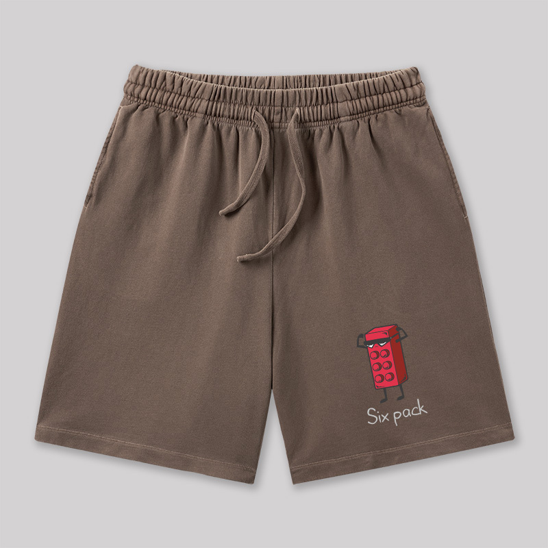Six Pack Geeky Washed Shorts