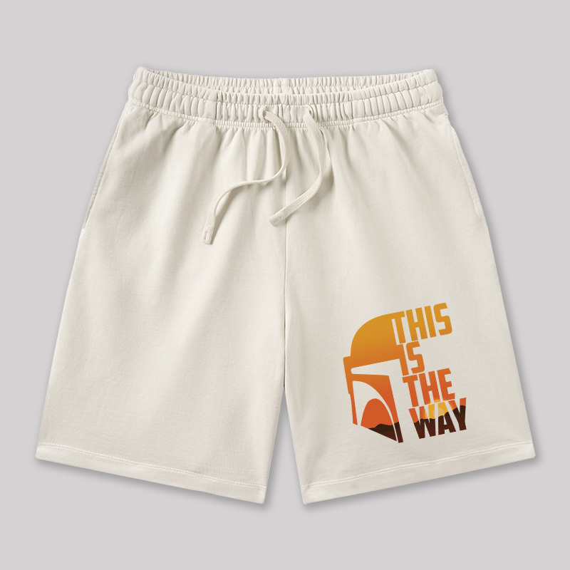 This is the Way Geeky Washed Shorts