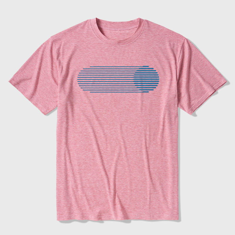 Retro Light Speed Streak Ultra Soft Heather Tees