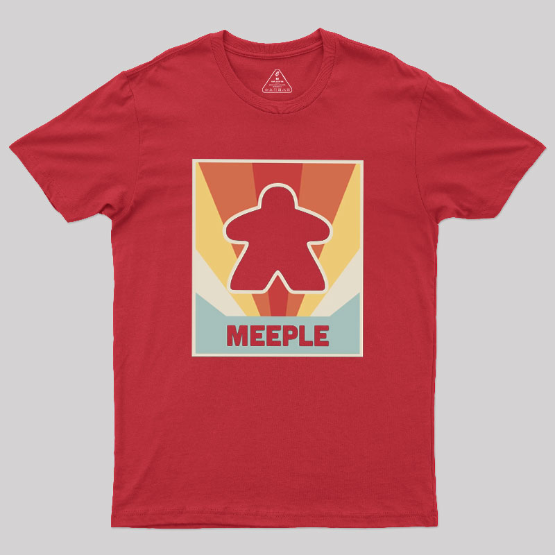 Vintage MEEPLE Boardgame Geek T-Shirt