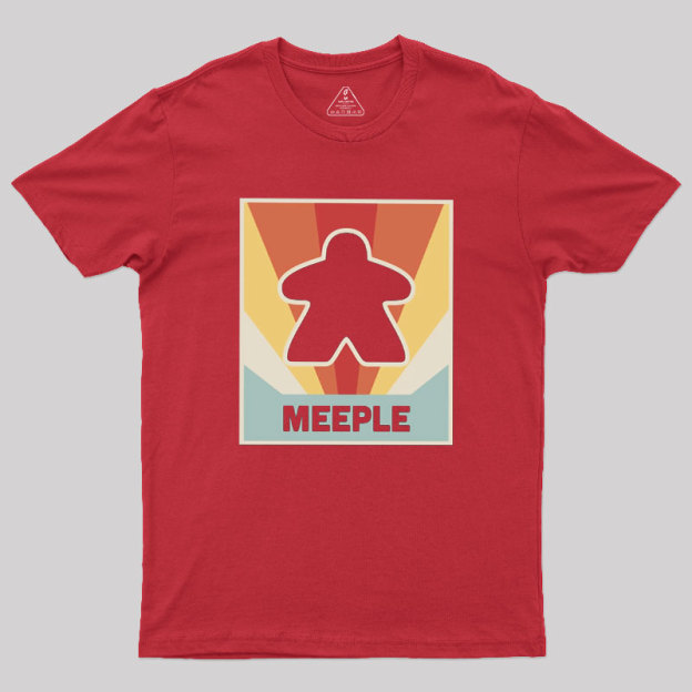 Vintage MEEPLE Boardgame Geek T-Shirt